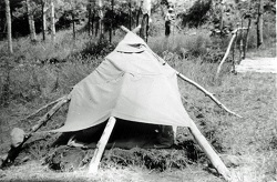Chuck's shelter at Pueblano - Circa 1941