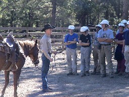 Horsemanshup briefing at Clarks Fork