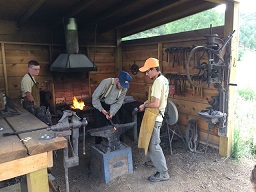 Blacksmithing at Metcalf Station