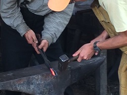 Blacksmithing at Metcalf Station